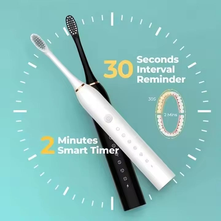 Periuță de dinți sonică electrică USB – 6 moduri de curățare - clicksmile.net 